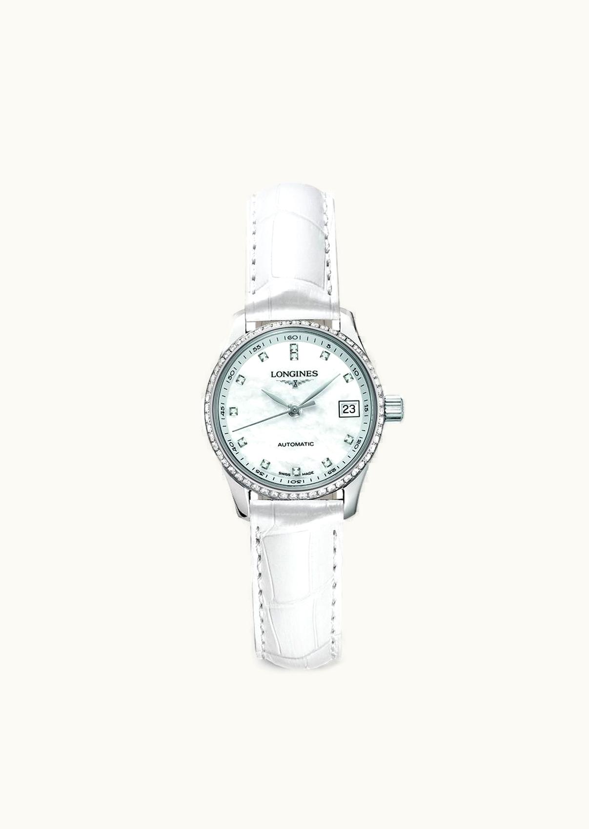Longines Master Collection Date 25.5 Stainless Steel - Diamond / MOP