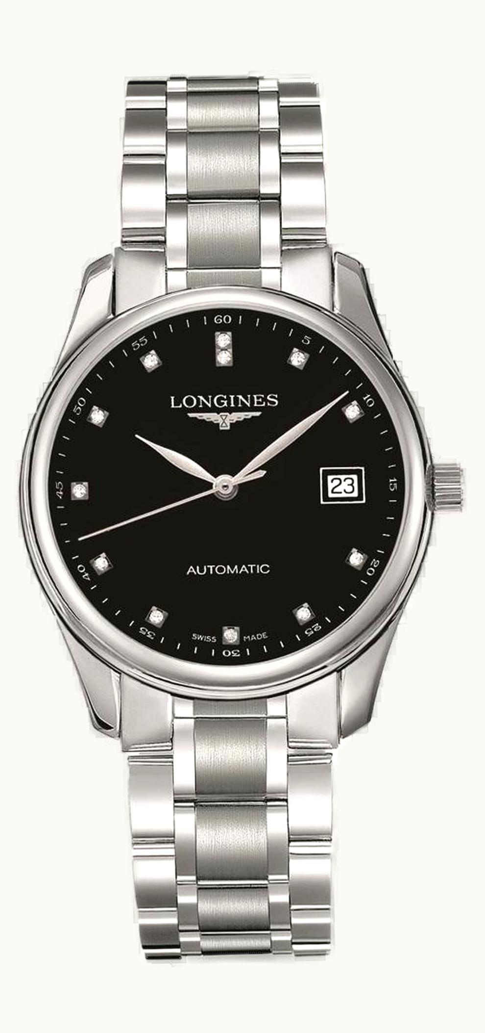 Longines Master Collection Date 36 Black Diamond / Bracelet