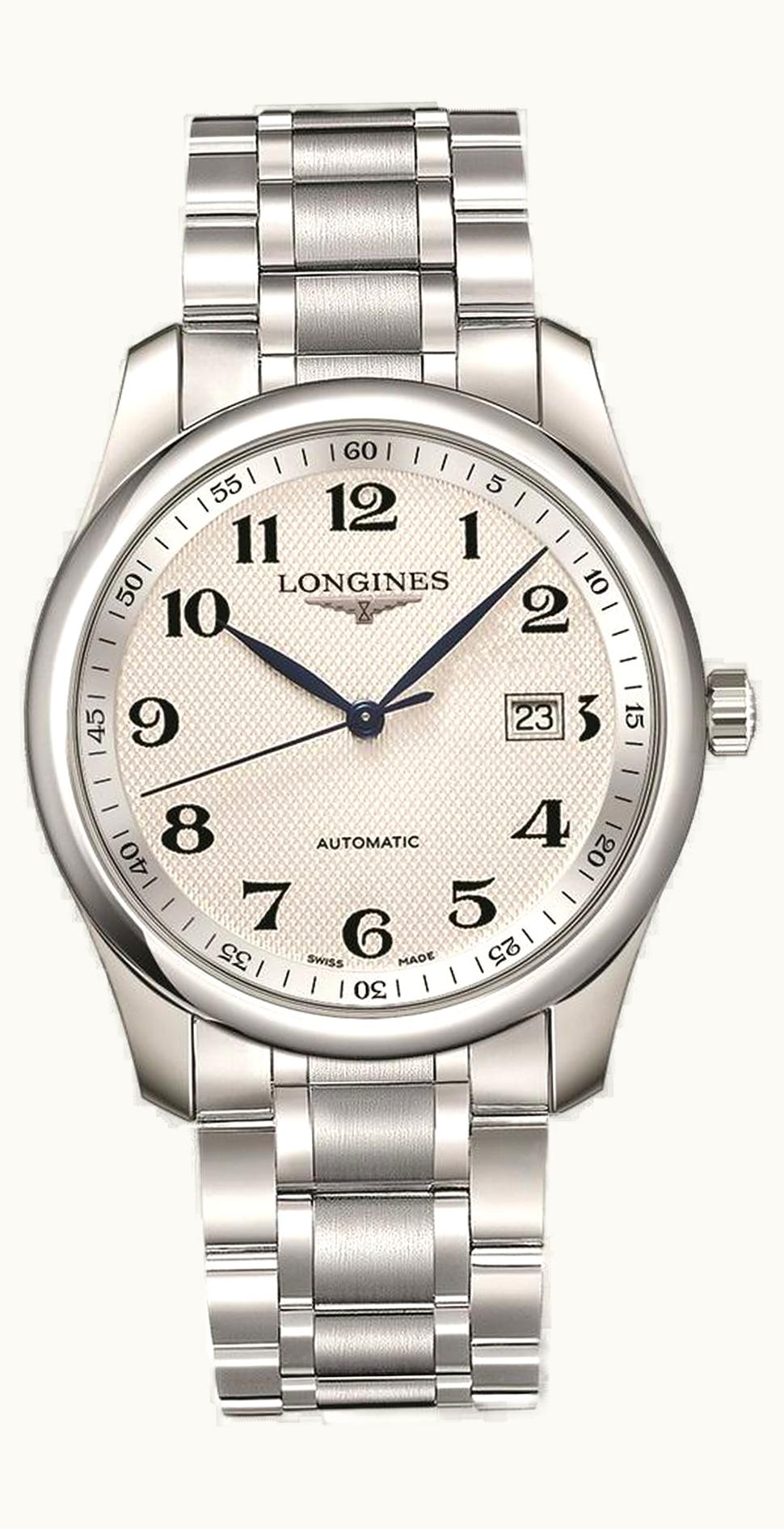 Longines Master Collection 40 Date Stainless Steel / Silver-Arabic / Bracelet