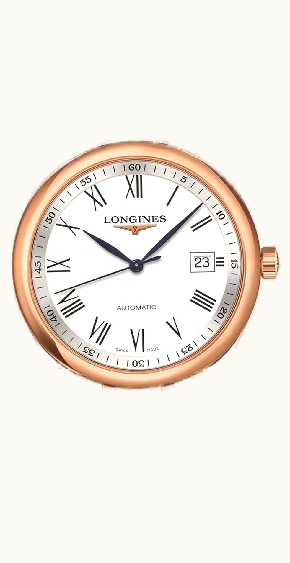 Longines Master Collection 40 Date Stainless Steel / Pink Gold / White-Roman / Bracelet
