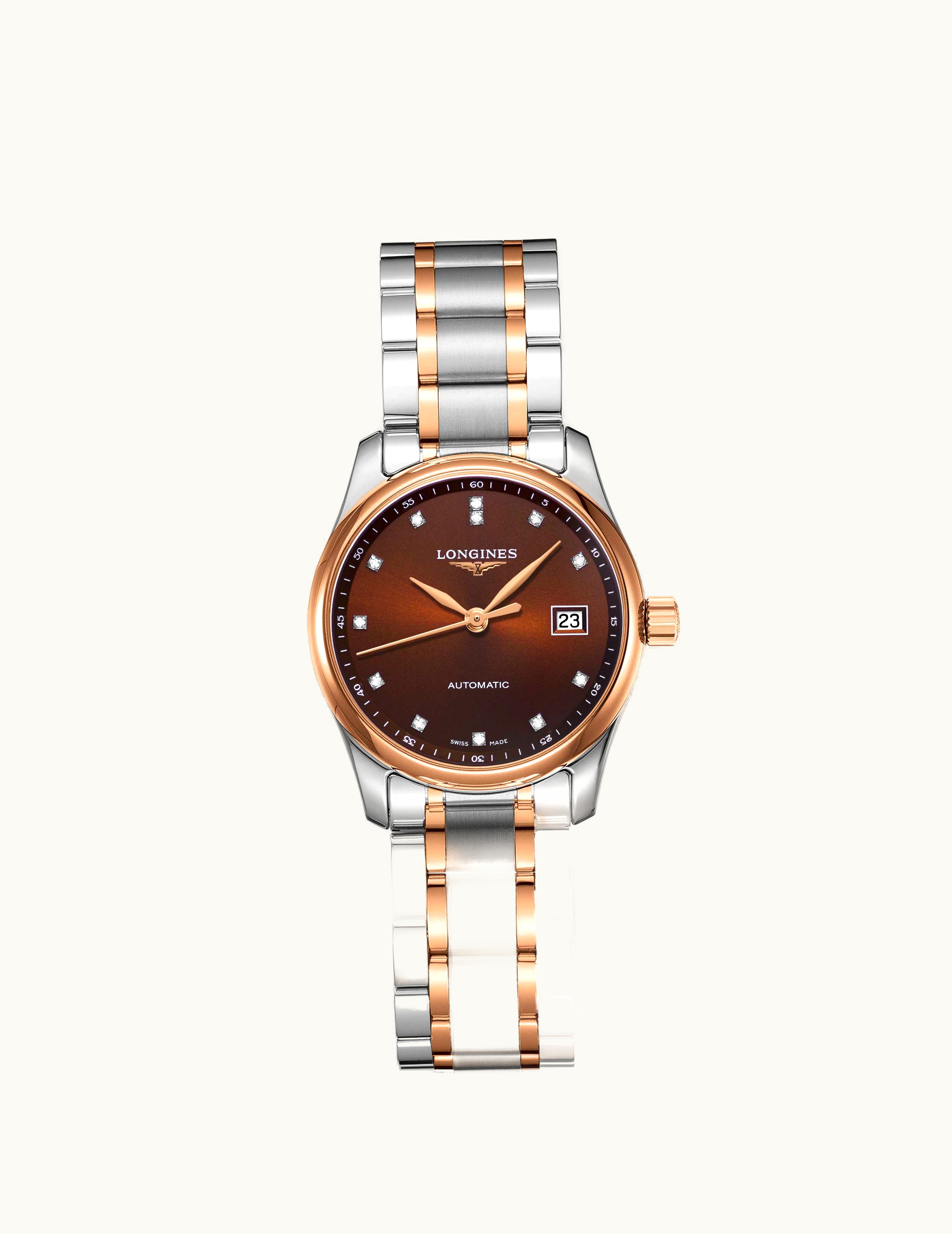 Longines Master Collection 29 Two Tone Rose / Brown