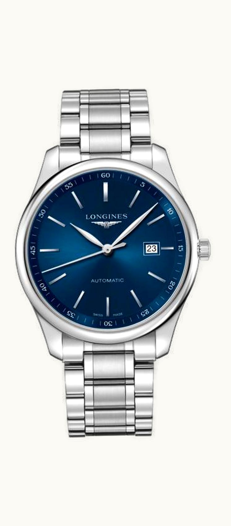 Longines Master Collection 42 Date Stainless Steel / Blue / Bracelet