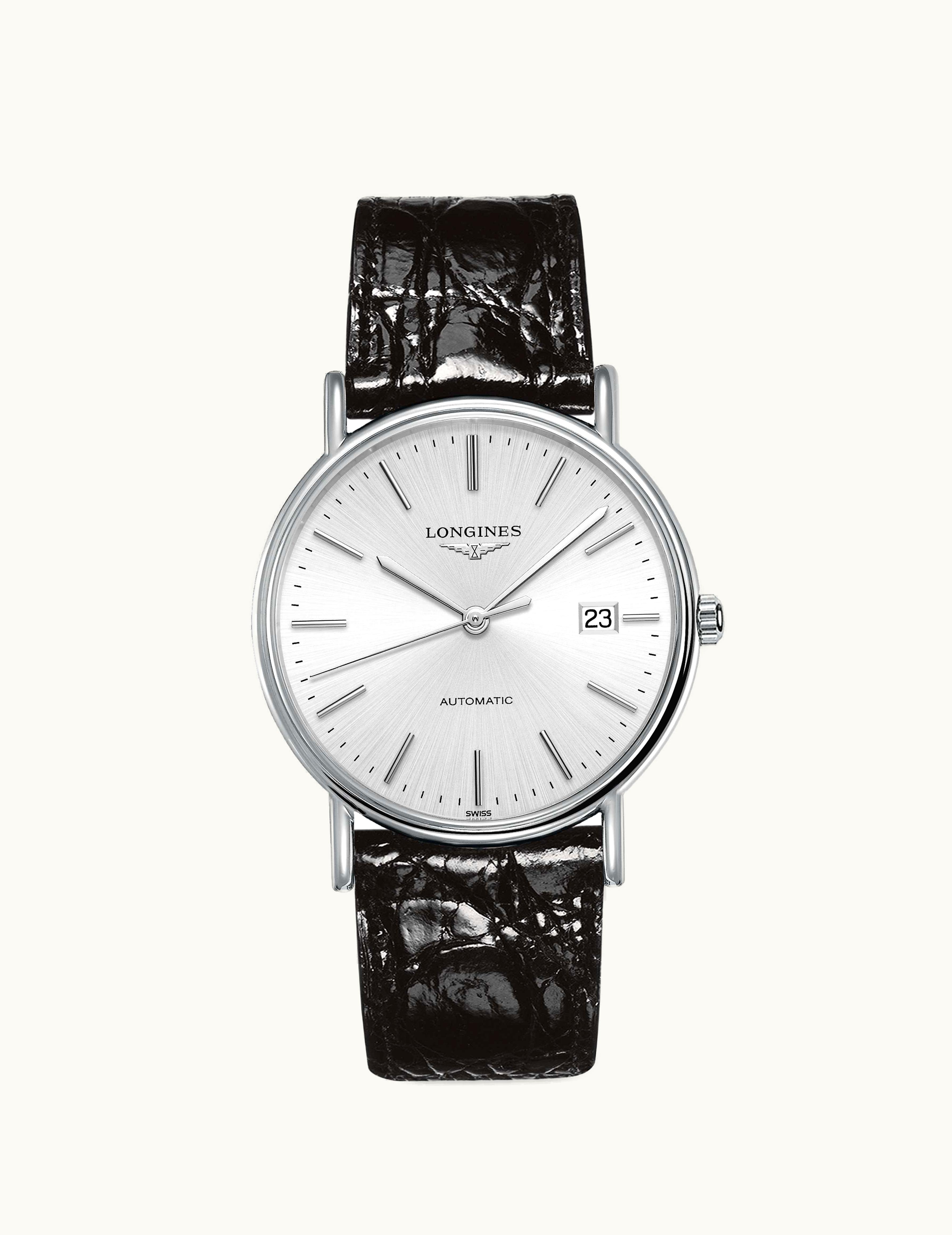 Longines Presence 38.5 Automatic Stainless Steel / Silver / Strap