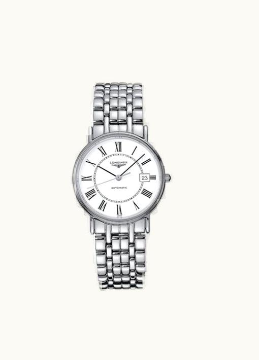 Longines Presence 34.5 Automatic Stainless Steel Roman Bracelet