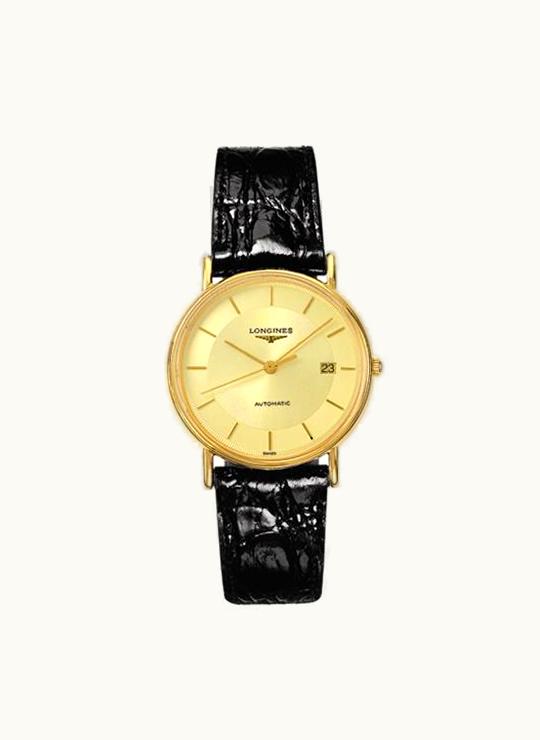 Longines Presence 34.5 Automatic Yellow Stick Yellow