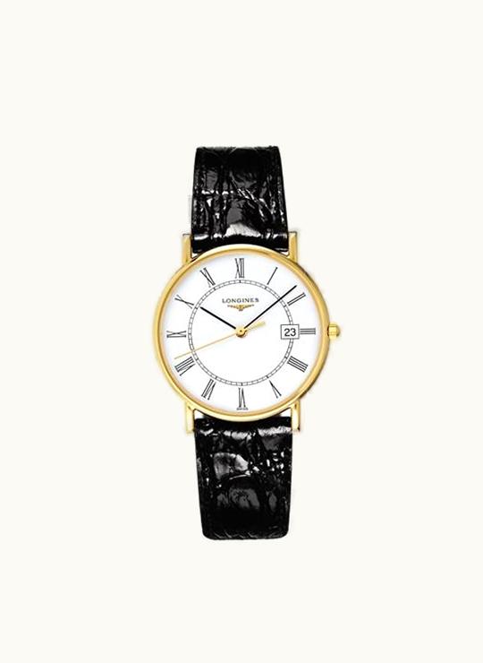 Longines Presence 33.5 Quartz Yellow Gold / White - Roman