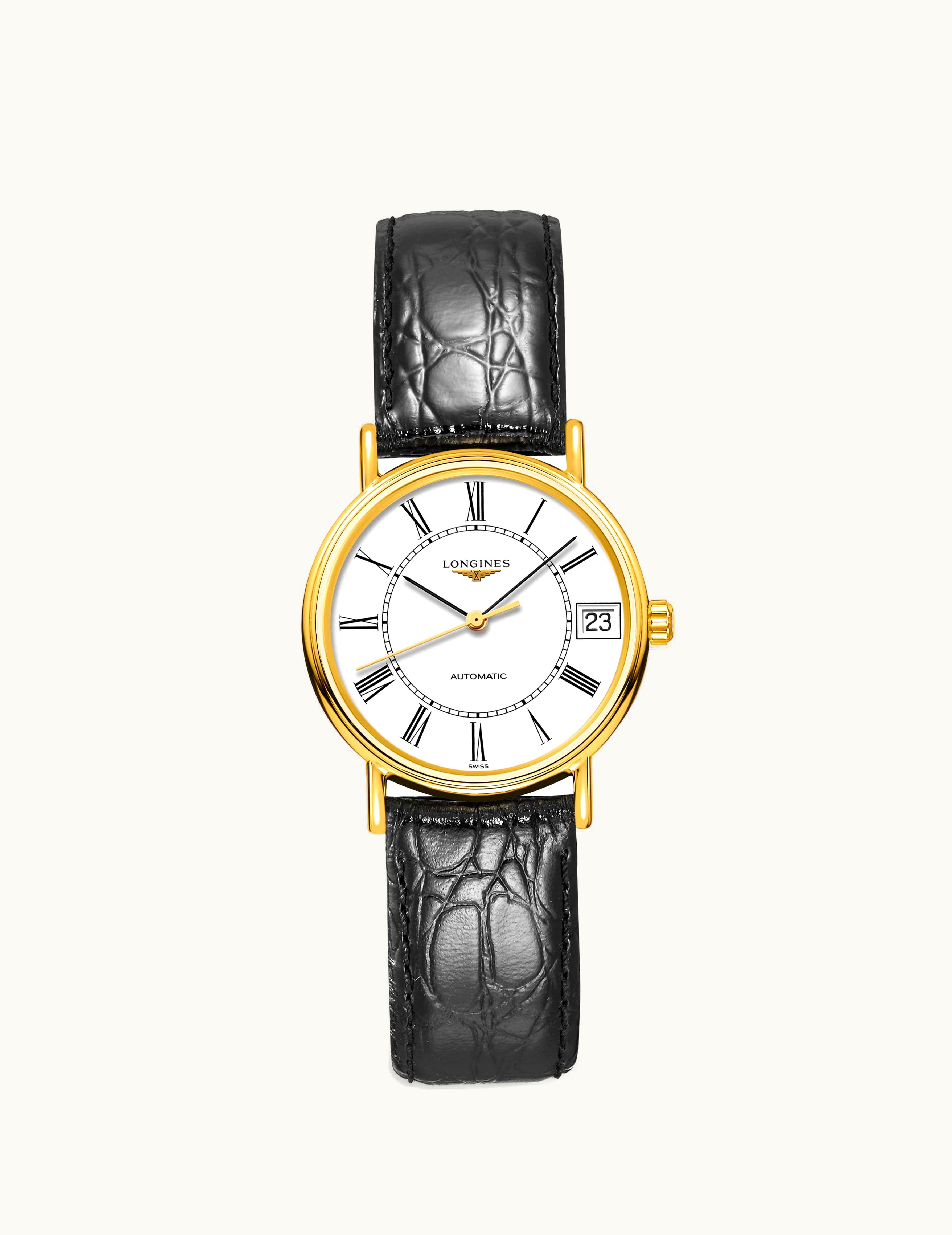 Longines Presence Automatic 30 PVD Gold / White - Roman