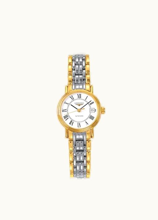 Longines Presence 25.5 Automatic Yellow Roman Bracelet Two Tone
