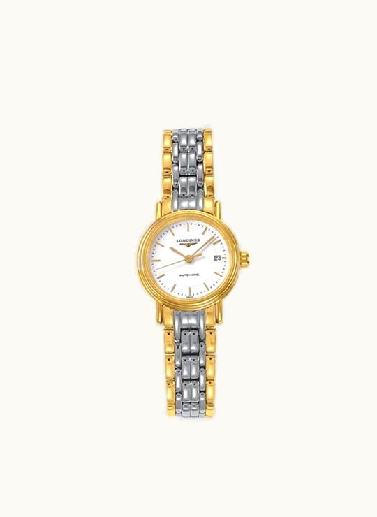 Longines Presence 25.5 Automatic Yellow Stick Bracelet Two Tone