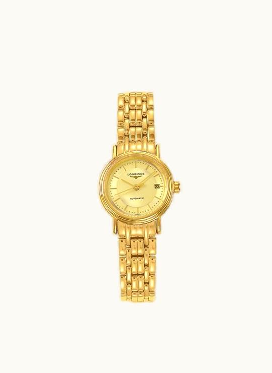 Longines Presence 25.5 Automatic Yellow Stick Yellow Bracelet