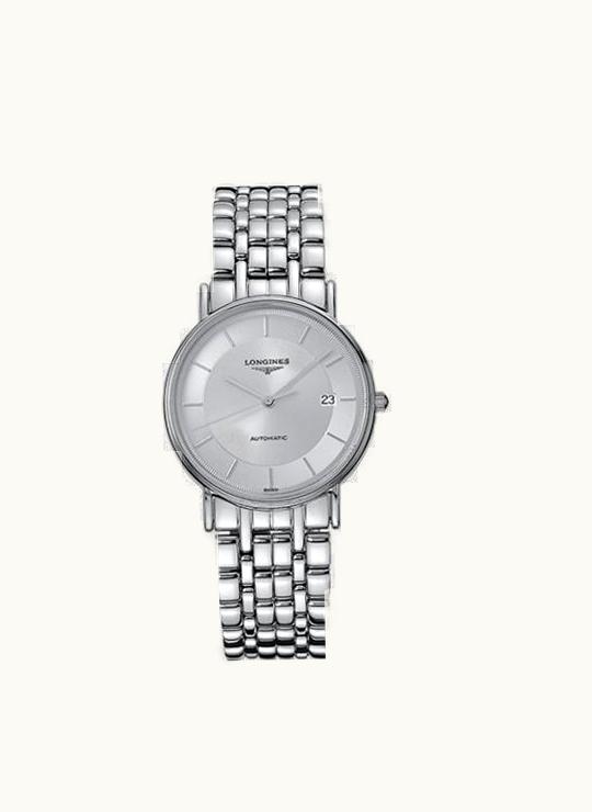 Longines Presence 34.5 Automatic Stainless Steel Silver Bracelet