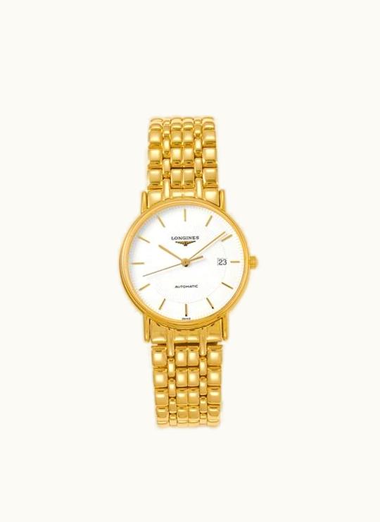 Longines Presence 34.5 Automatic Yellow Stick Bracelet