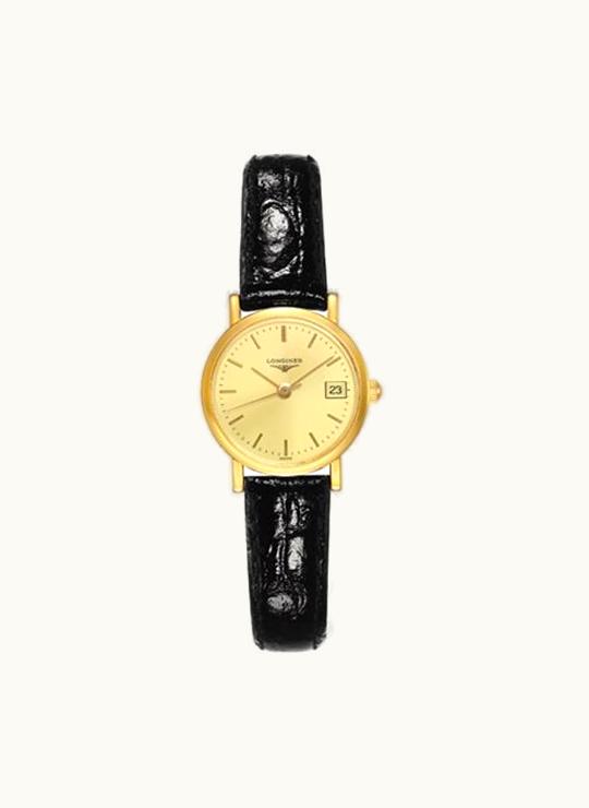 Longines Presence 23.5 Quartz Yellow Gold / Champagne