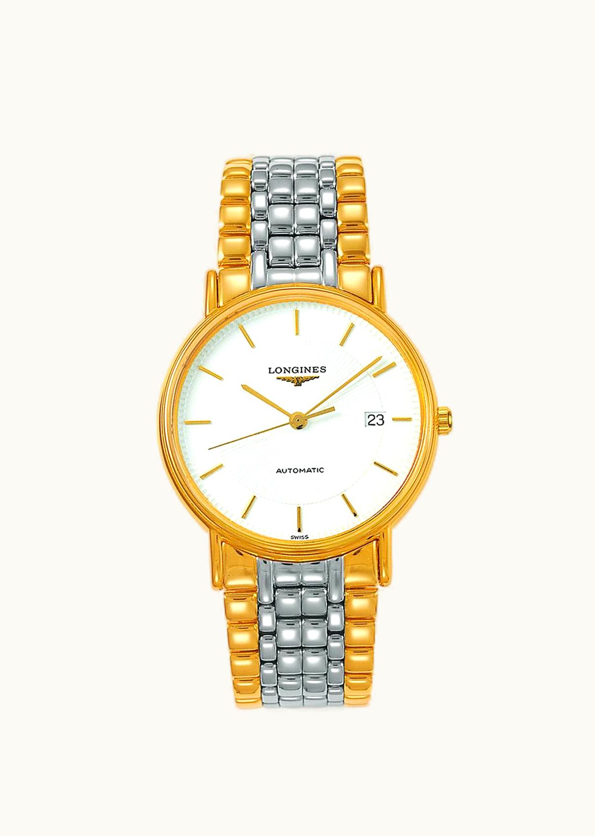 Longines Presence 38.5 Automatic PVD Gold / White / Bracelet