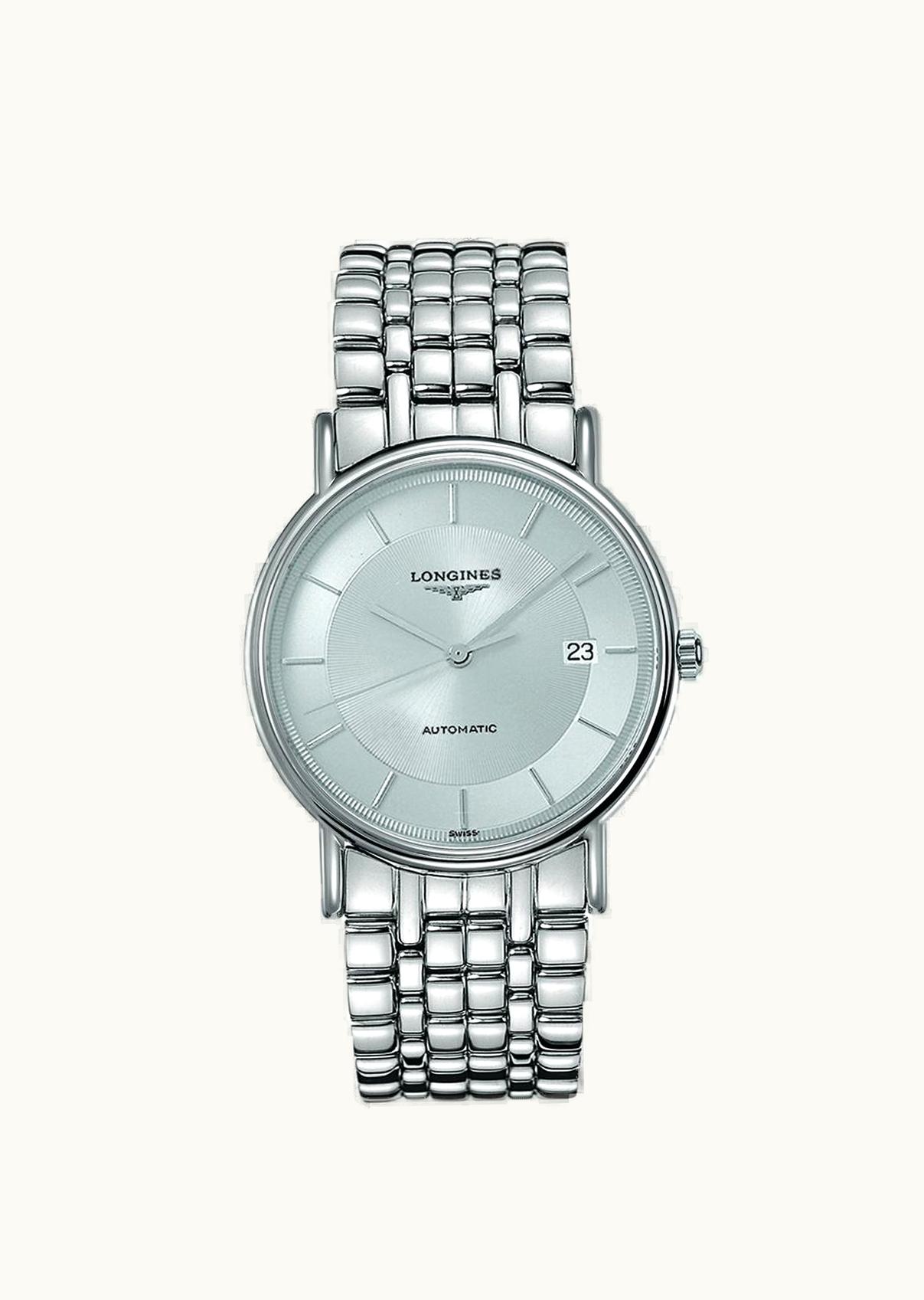 Longines Presence 38.5 Automatic Stainless Steel / Silver / Bracelet