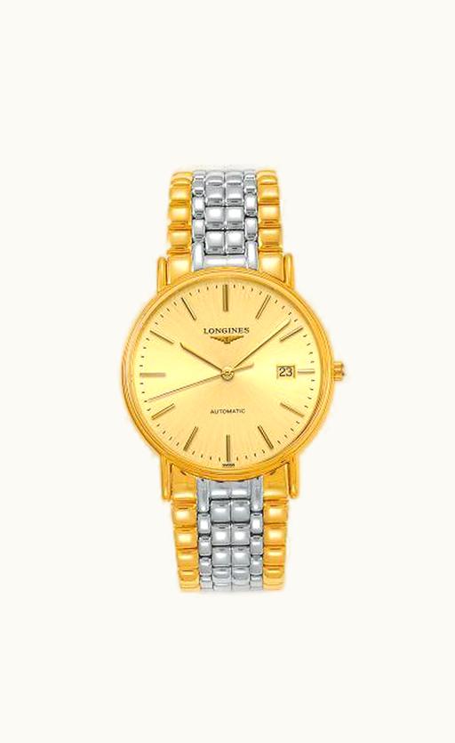 Longines Presence 38.5 Automatic PVD Gold / Champagne / Bracelet