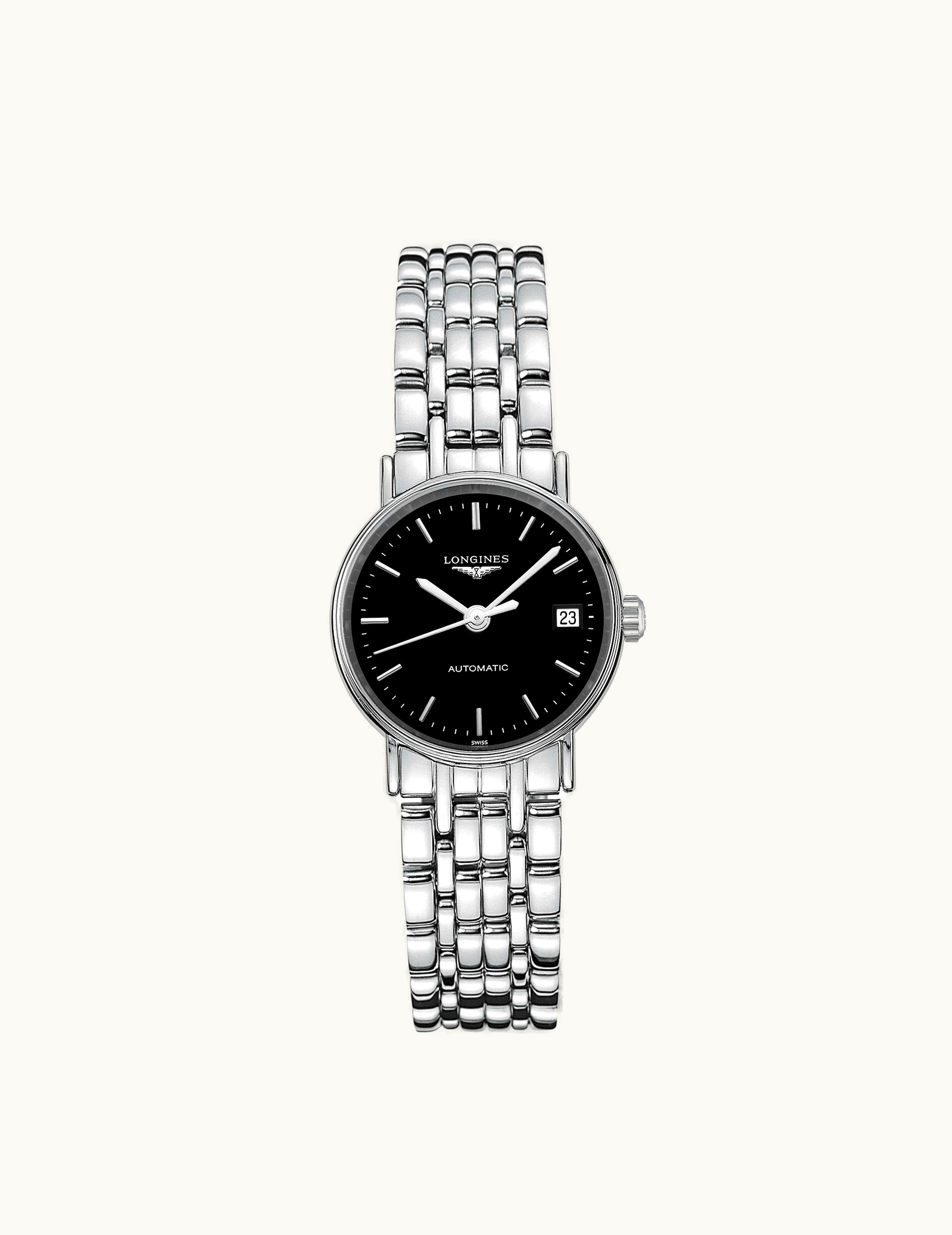 Longines Presence 25.5 Automatic Stainless Steel / Black / Bracelet