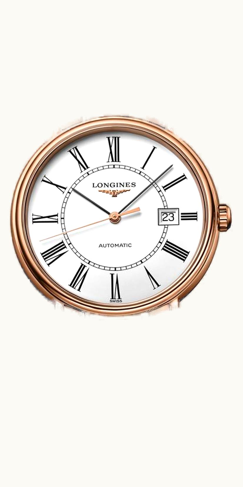 Longines Presence 38.5 Automatic PVD Red / White - Roman / Bracelet