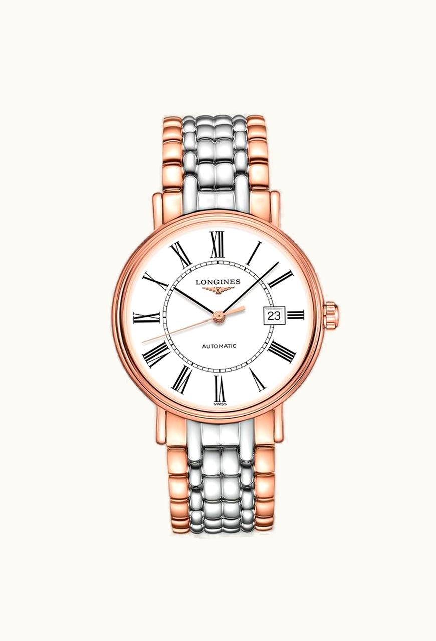 Longines Presence 40 Automatic PVD Red / White - Roman / Bracelet