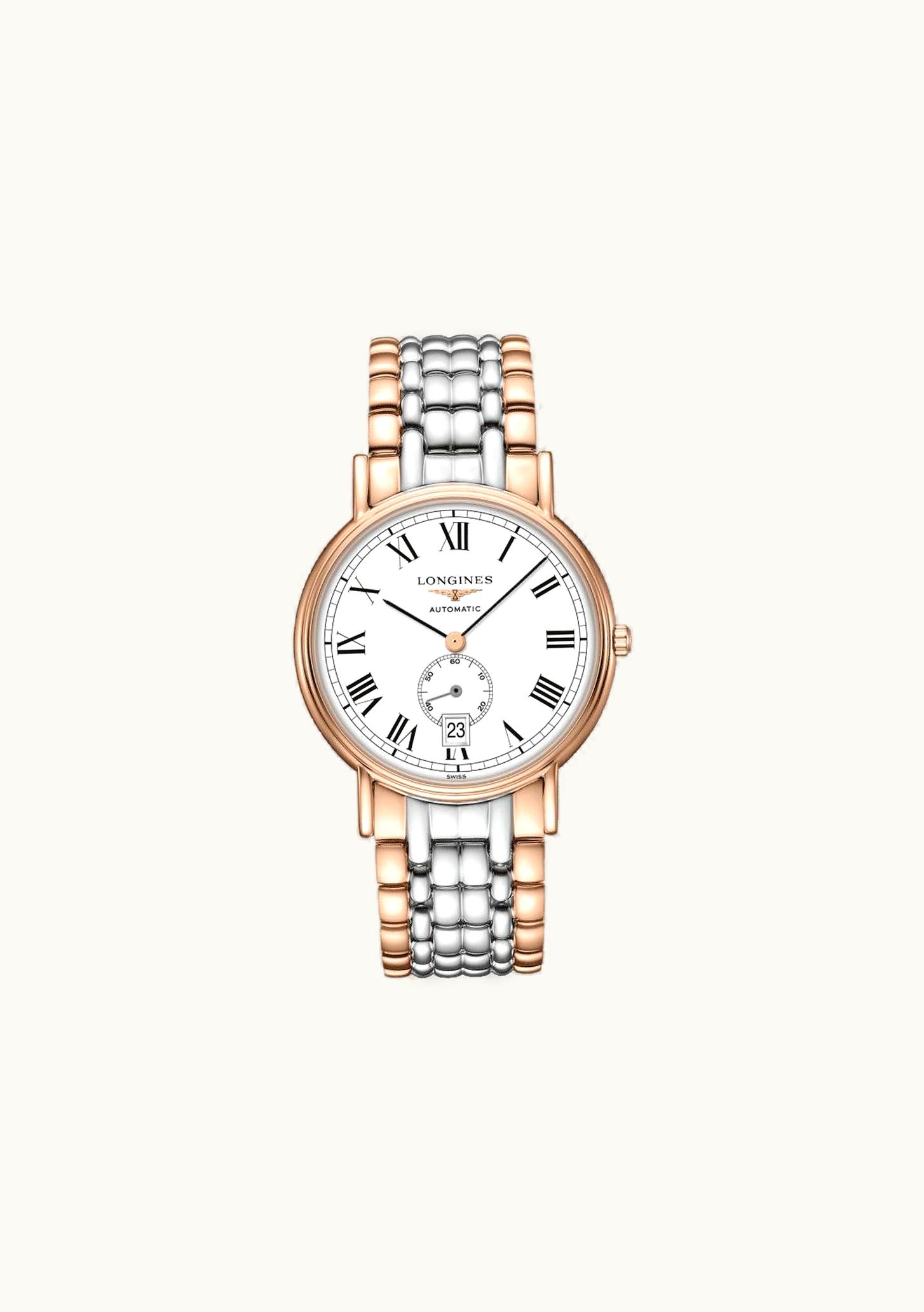 Longines Presence 40 Small Seconds PVD Red / White - Roman / Bracelet