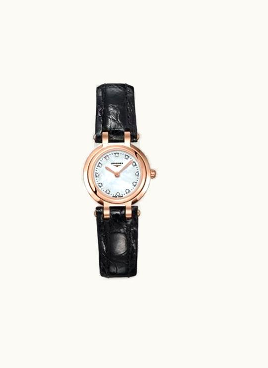 Longines PrimaLuna Quartz 23 Pink Gold Leather MOP