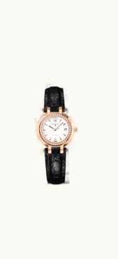 Longines PrimaLuna Automatic 26.5 Pink Gold Leather Diamond Arabic