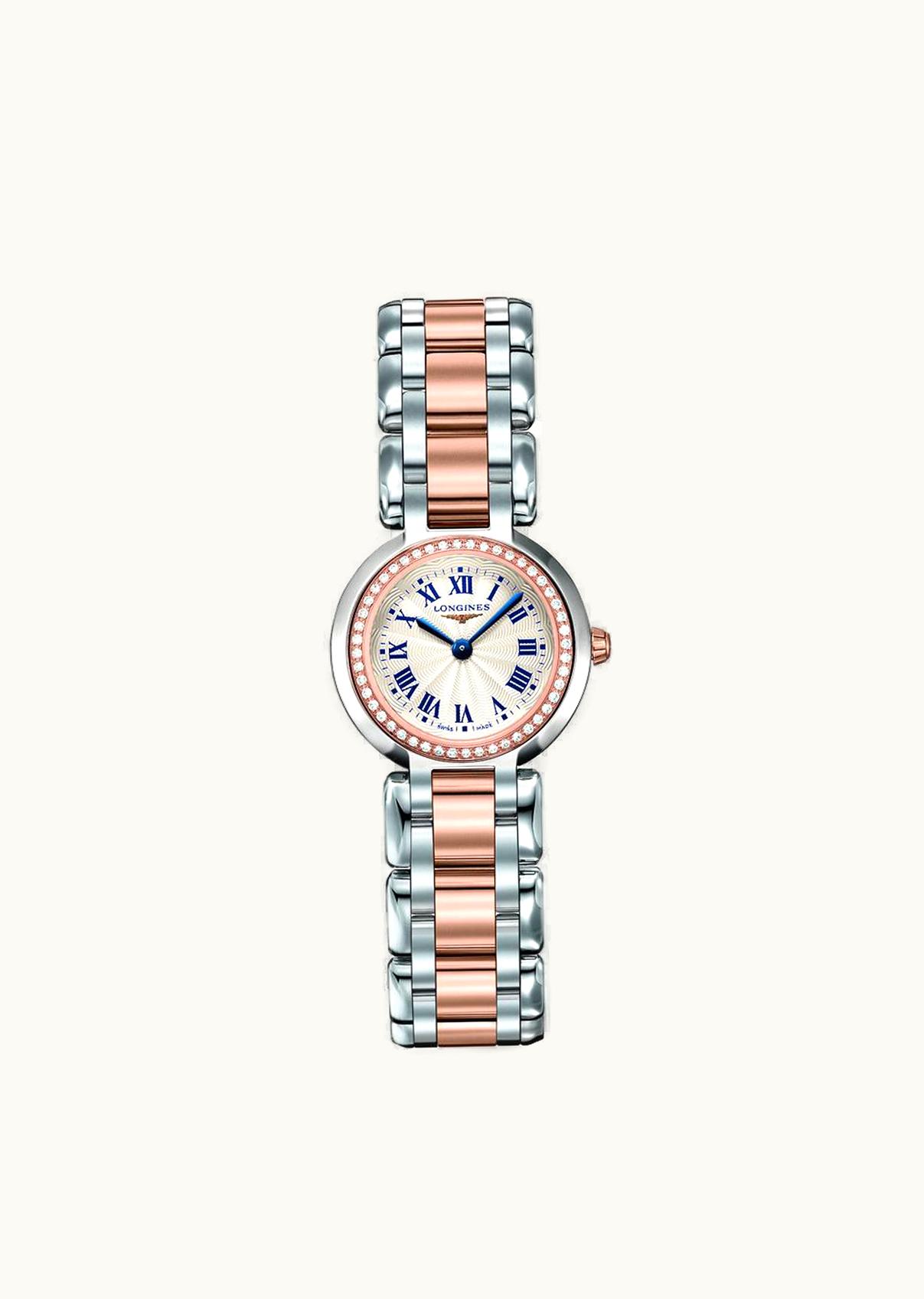 Longines PrimaLuna Quartz 23 Two Tone Pink Diamond