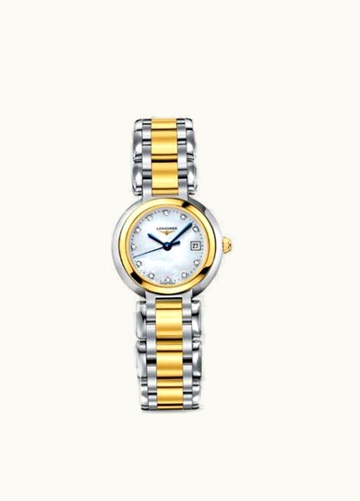Longines PrimaLuna Quartz 26.5 Stainless Steel / Yellow Gold / MOP / Bracelet