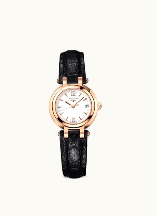 Longines PrimaLuna Quartz 26.5 Pink Gold / White