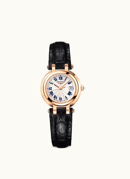 Longines PrimaLuna Quartz 26.5 Pink Gold / Silver - Roman