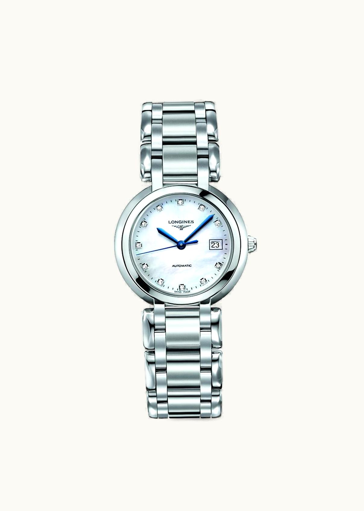 Longines PrimaLuna Automatic 30 Stainless Steel / MOP / Bracelet