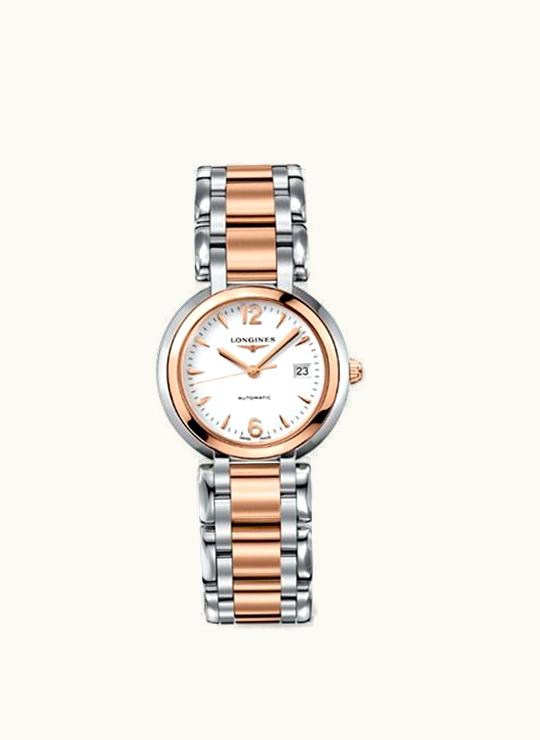 Longines PrimaLuna Automatic 30 Two Tone Pink Arabic