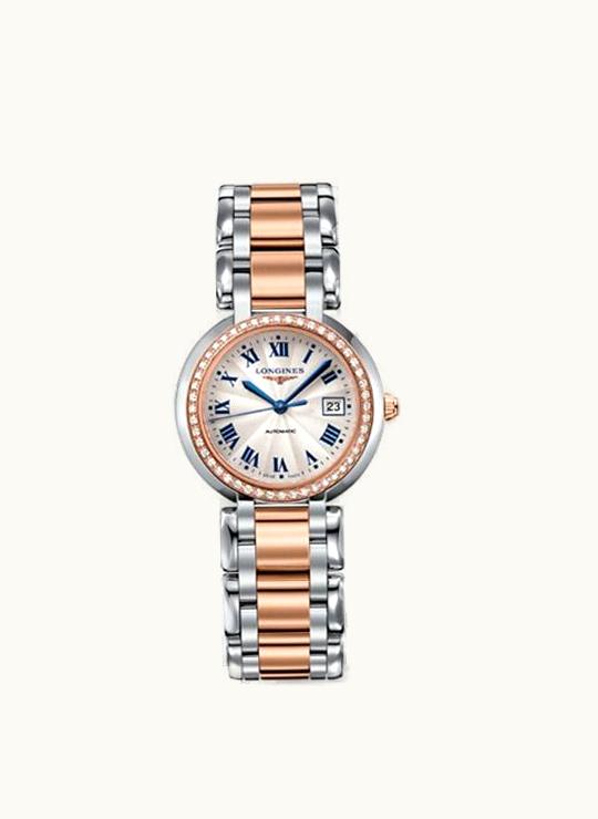 Longines PrimaLuna Automatic 30 Two Tone Pink Diamond