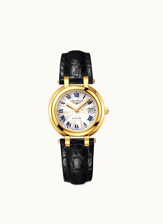 Longines PrimaLuna Automatic 30 Yellow Gold Leather