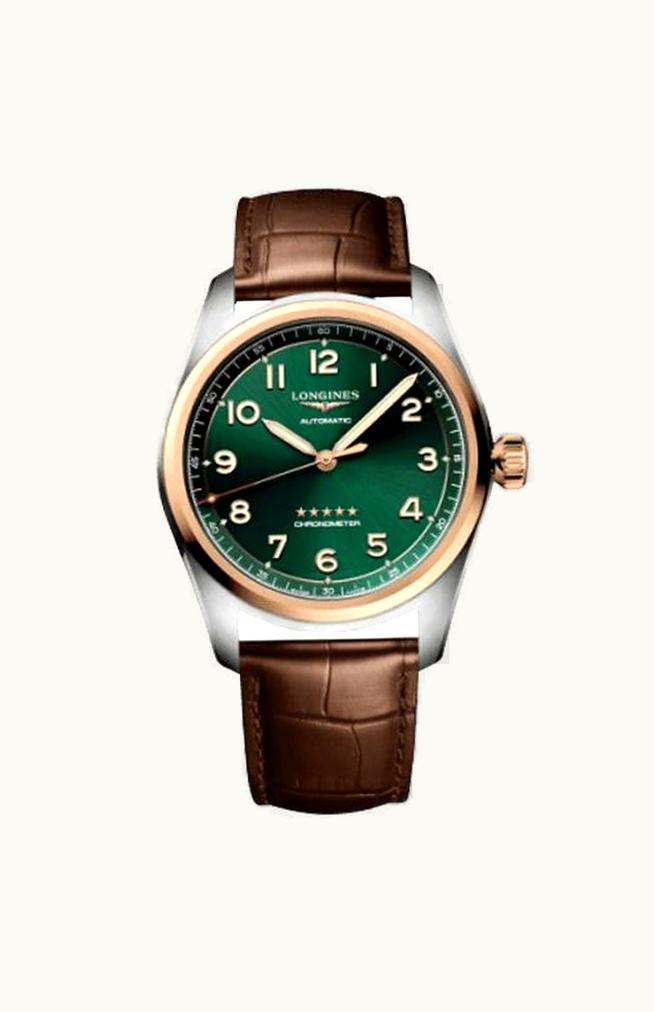 Longines Spirit Automatic 42 Stainless Steel - Rose Gold / Green / Macau Edition