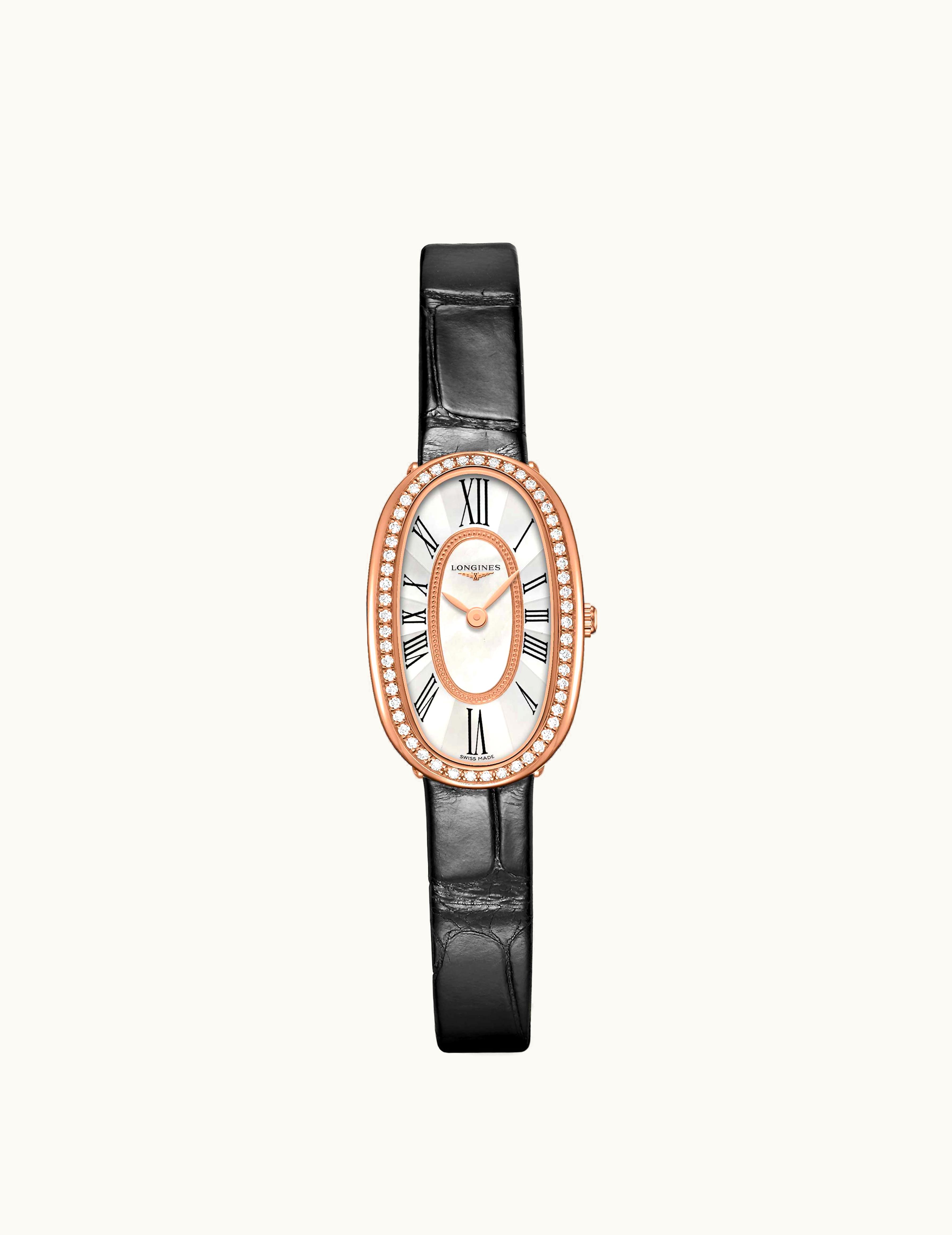 Longines Symphonette M Red Gold / Diamond / Roman