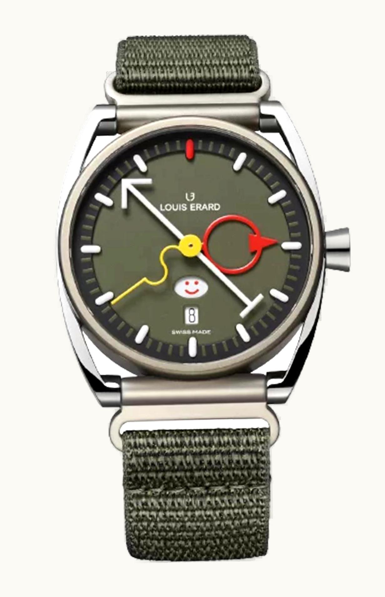 Louis Erard Excellence La Semaine Louis Erard x Alain Silberstein III Titanium / Khaki