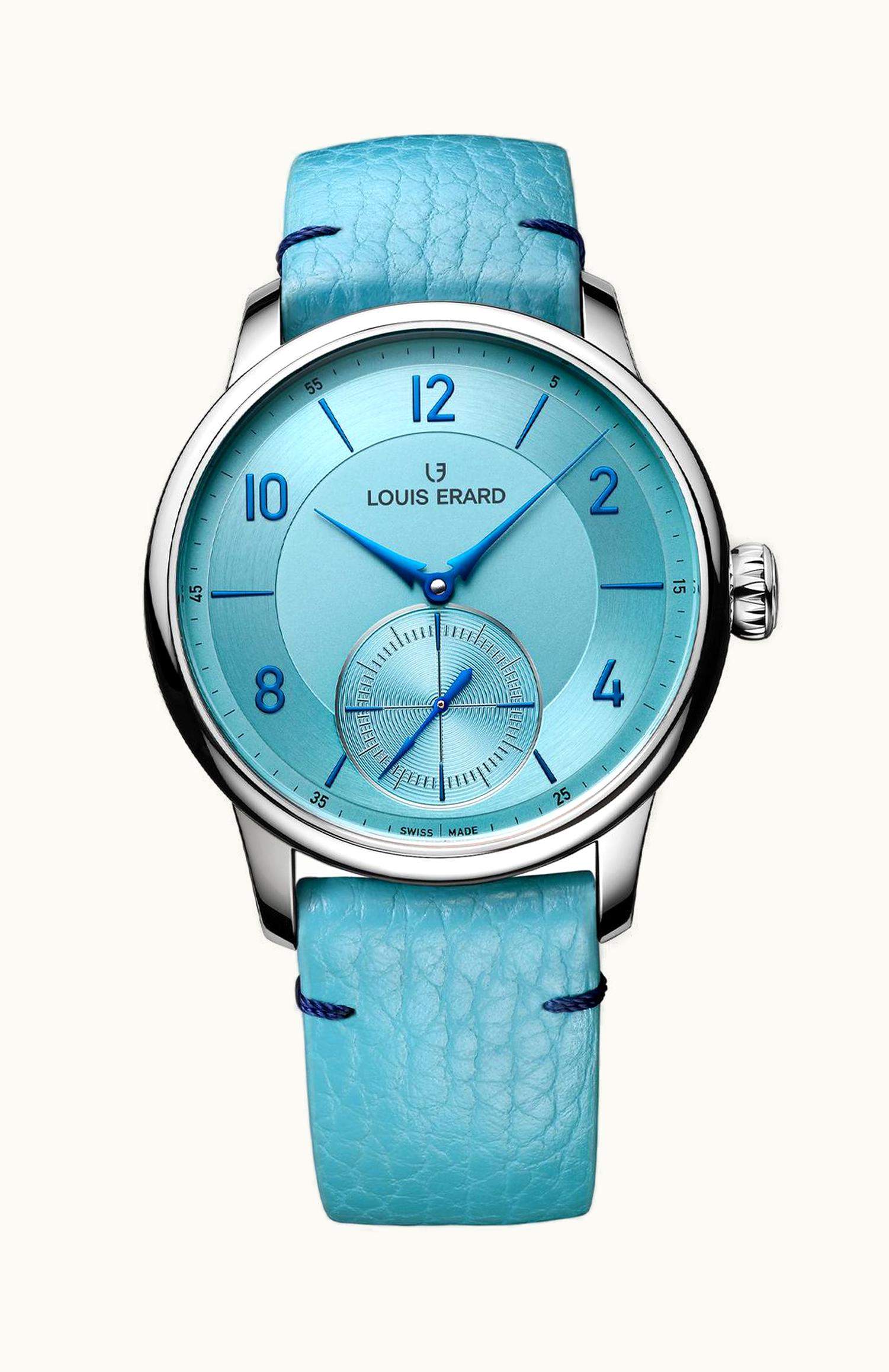 Louis Erard Excellence Petite Seconde 39 Stainless Steel / Bleu Glacier
