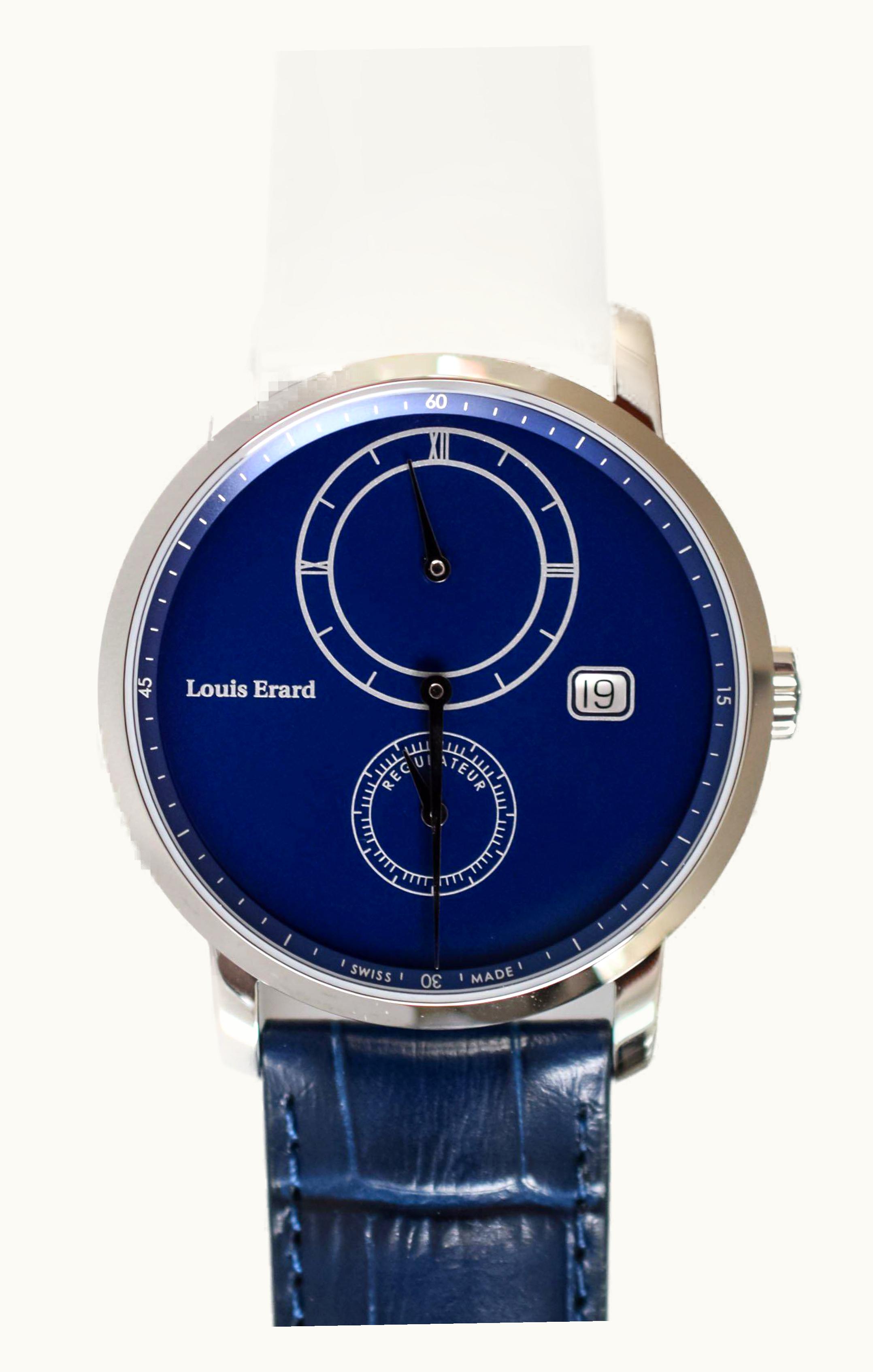 Louis Erard Excellence Le Régulateur Louis Erard x Eric Giroud Stainless Steel / Blue