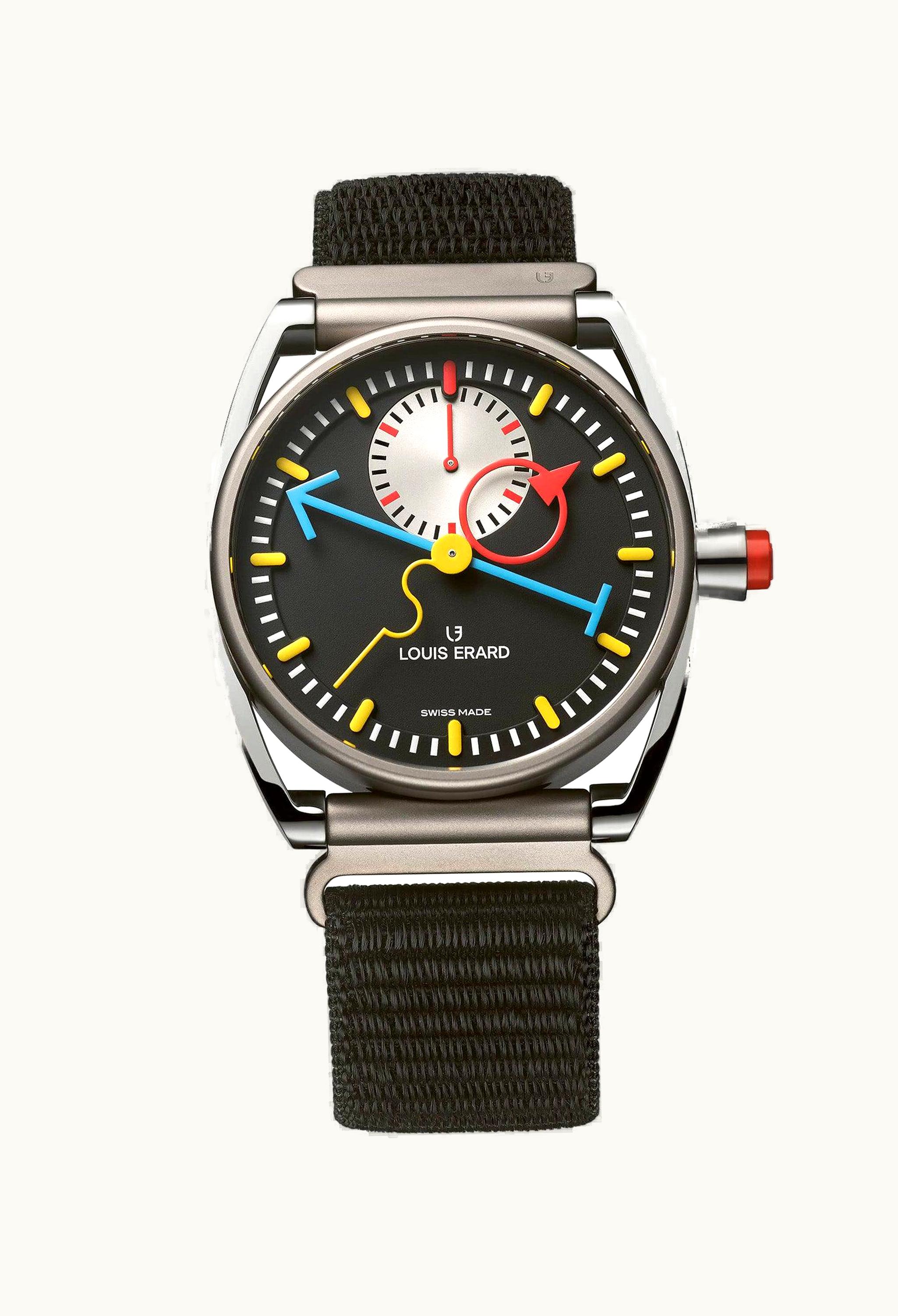 Louis Erard Excellence Le Chrono Monopoussoir Louis Erard x Alain Silberstein Titanium / Black