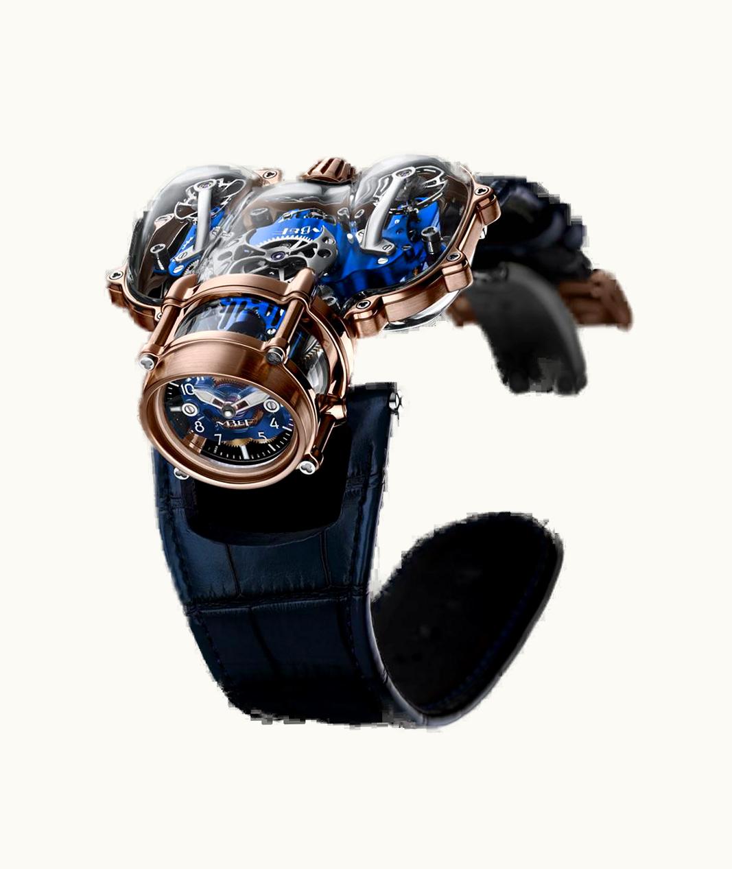 MB&F Horological Machine N°9 HM9 Sapphire Vision Red Gold / Blue
