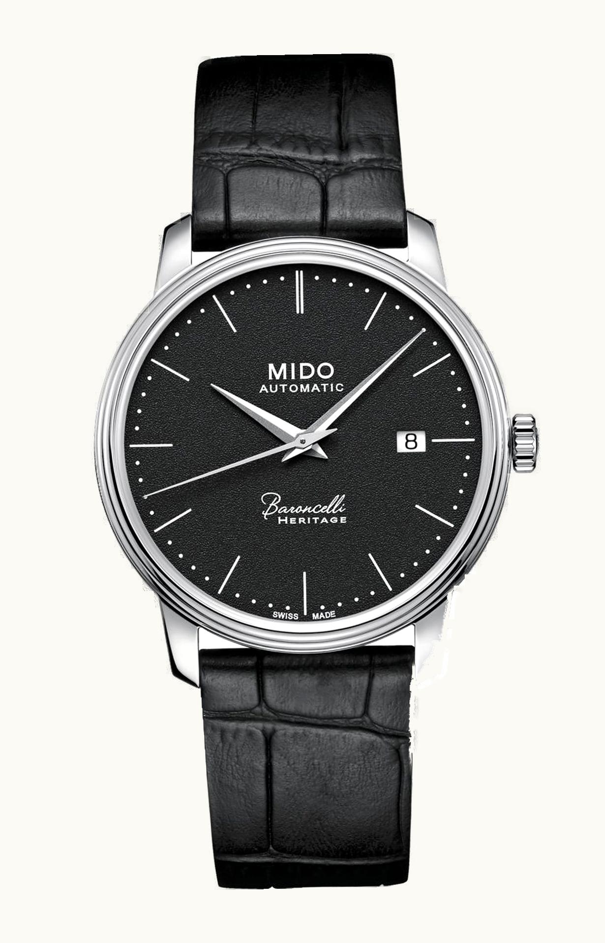 Mido Baroncelli Heritage Stainless Steel / Black