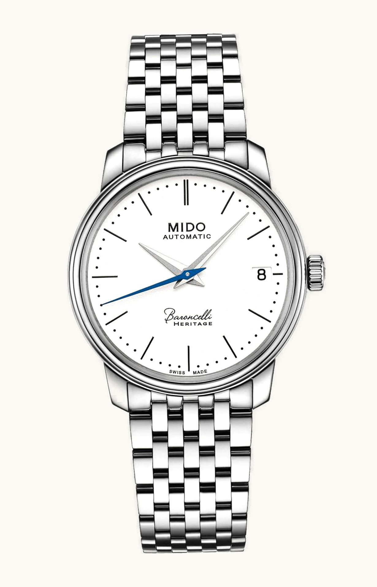 Mido Baroncelli Heritage Lady Stainless Steel / White / Bracelet