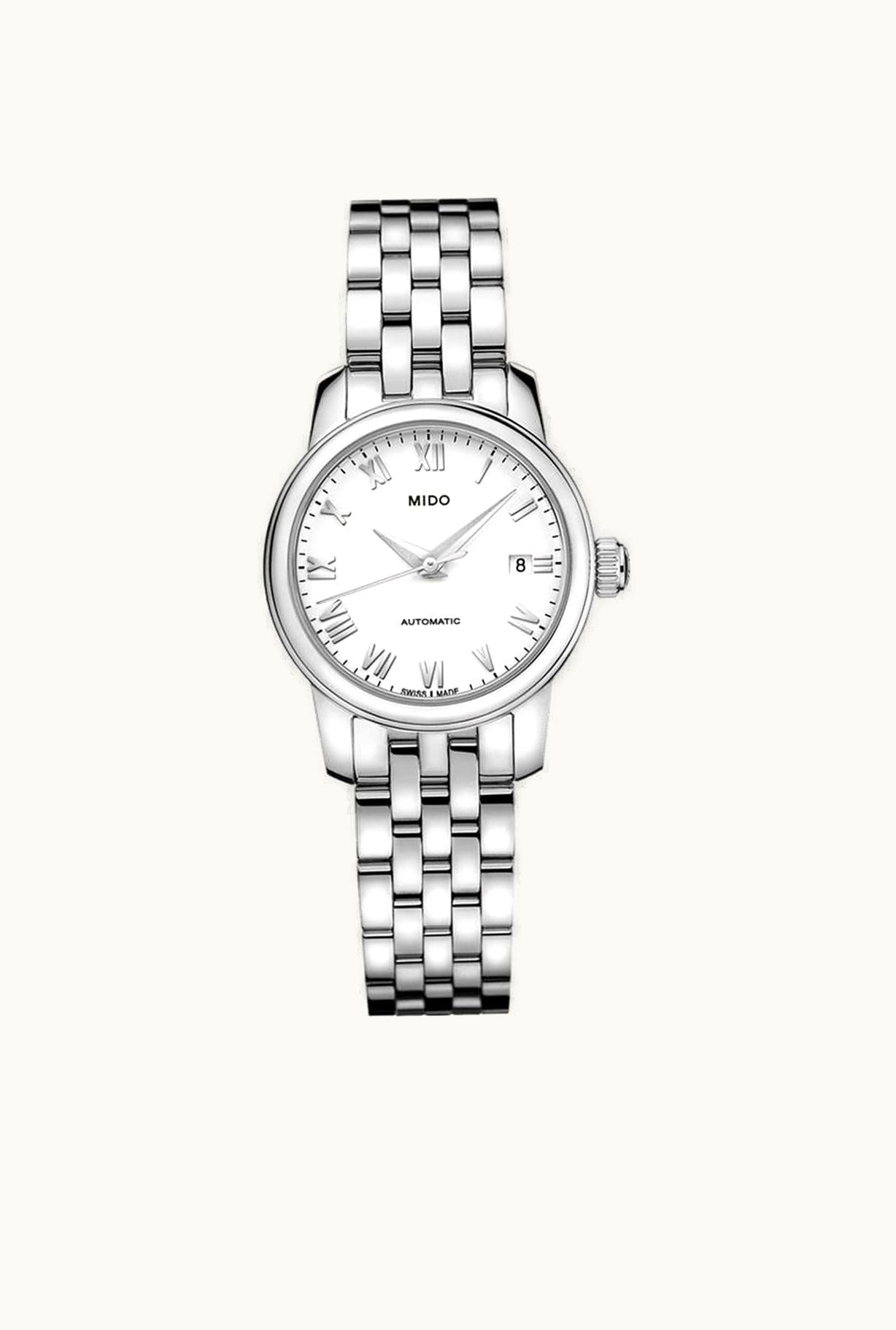 Mido Baroncelli Lady Twenty Five Stainless Steel / White / Bracelet