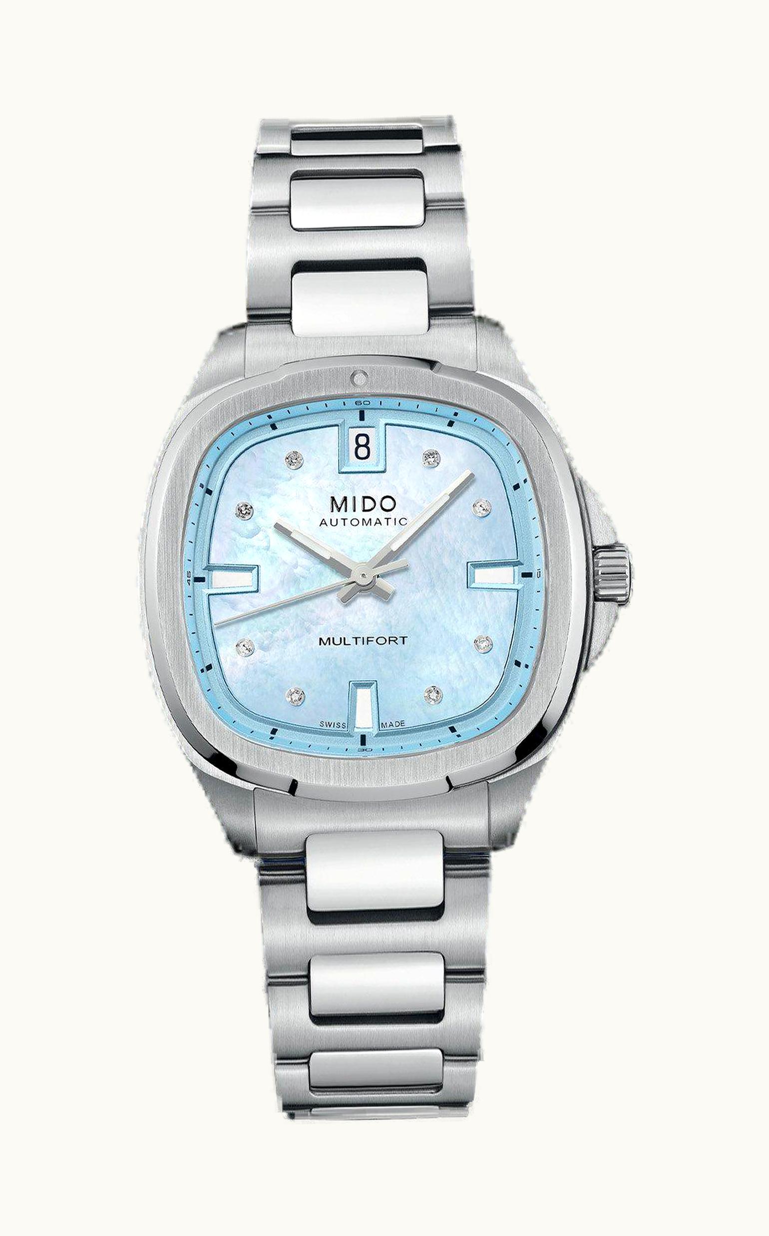 Mido Multifort TV 35 Stainless Stel / Blue MOP / Bracelet
