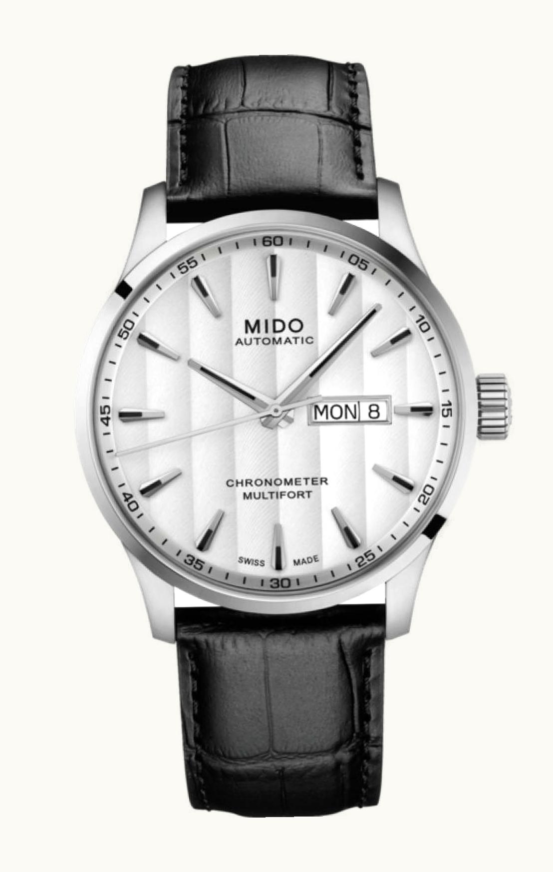 Mido Multifort Chronometer 1 Stainless Steel / Silver / Strap