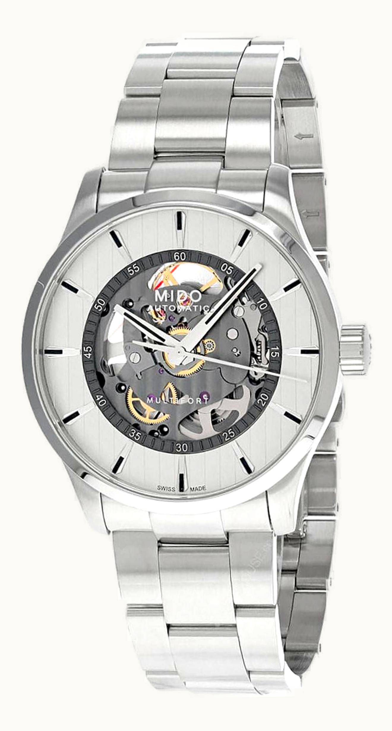 Mido Multifort Skeleton Vertigo Stainless Steel / Silver / Bracelet