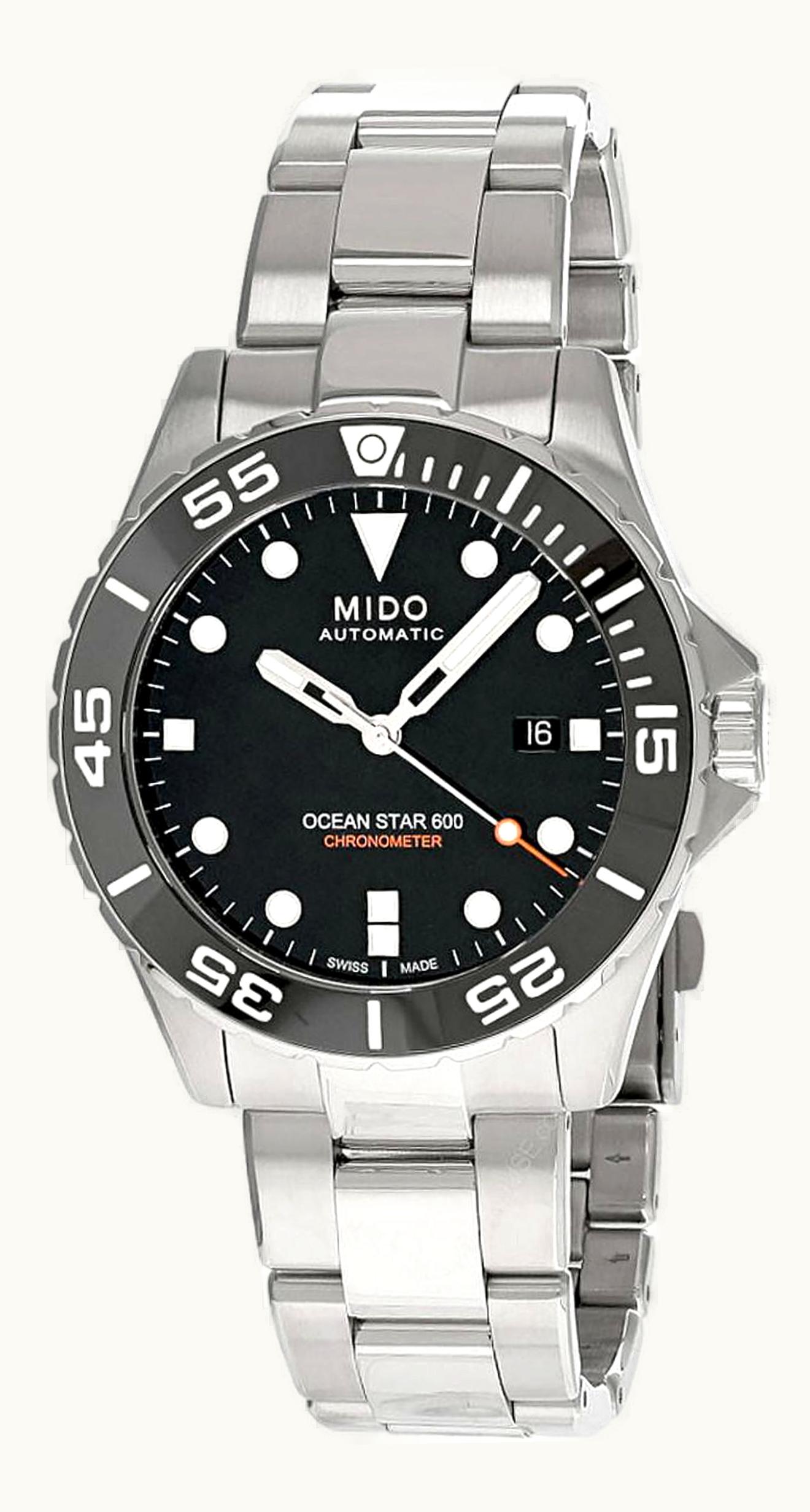 Mido Ocean Star 600 Chronometer Stainless Steel / Black / Bracelet M026.608.11.051.00