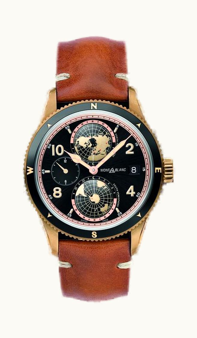 Montblanc 1858 Geosphere Limited Edition 1858 Bronze / Black / Calf