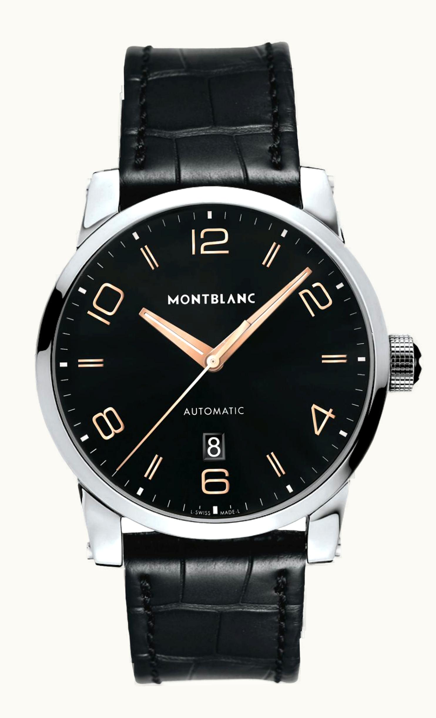 Montblanc TimeWalker Date Automatic 42 Black / Red Gold Numerals